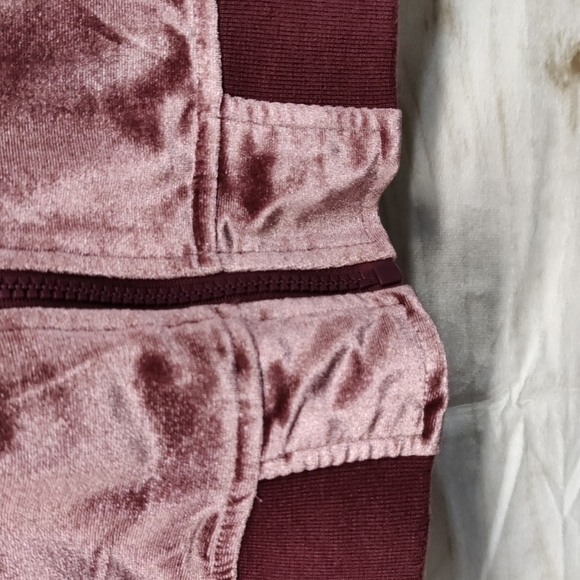 𝅺ARIZONA Jean Co. Burgundy Full Zip Jacket, Juniors Size Large - Picture 7 of 12